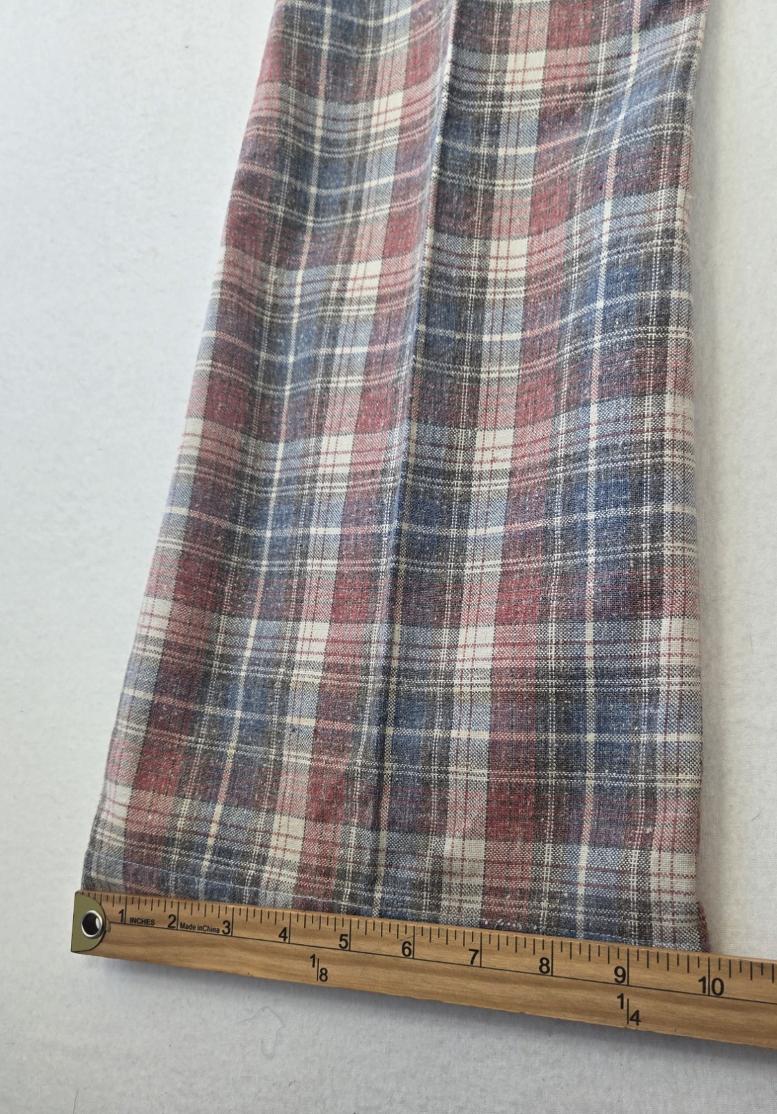VTG Levi’s Plaid Disco Pants Mens 60s 70s Flare Leg Trousers