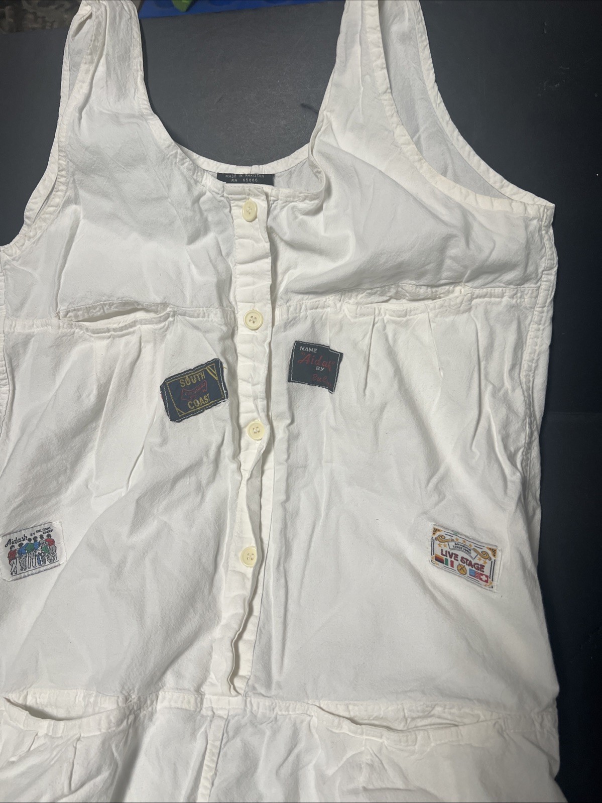 Vintage 70’s 80’s Bulsons A Fine Line Romper Jumper One Piece Cotton Medium