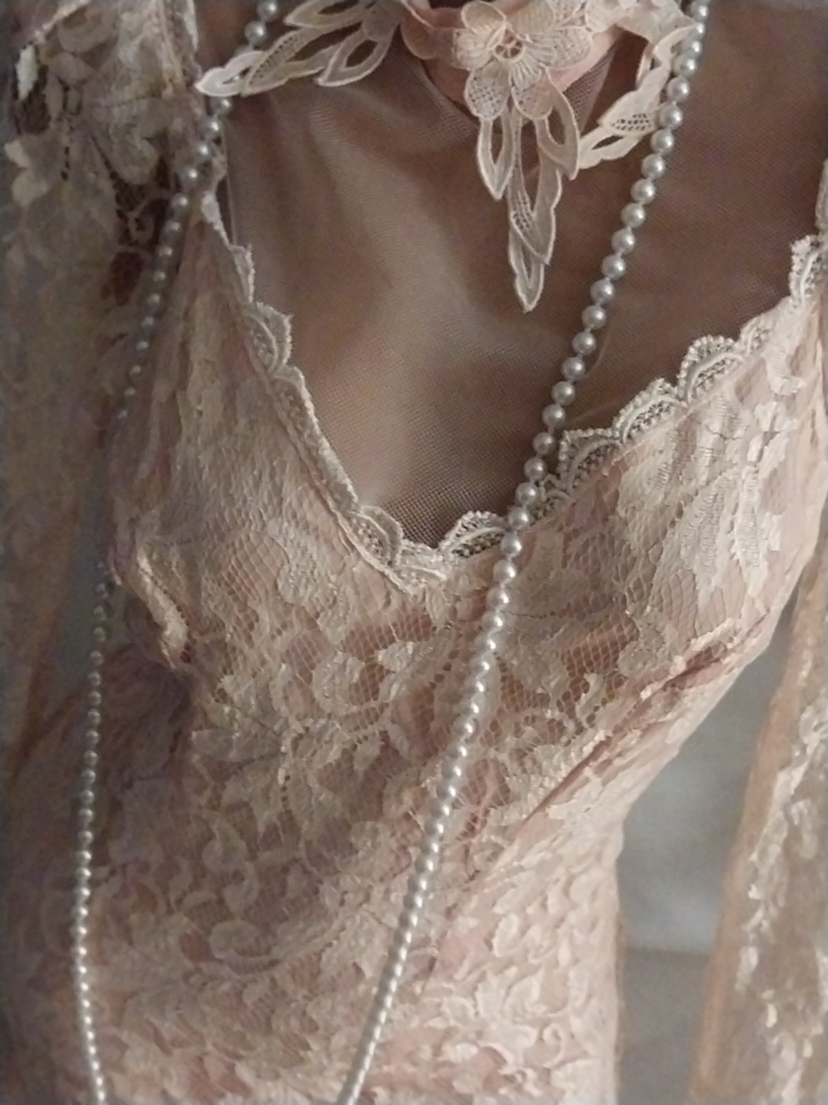 Vtg SAMIR NEW LEAF COUETTE GUNNE LACE SOUTHERN WEDDING MAGNIFICENT DRESS 8 2DIE4