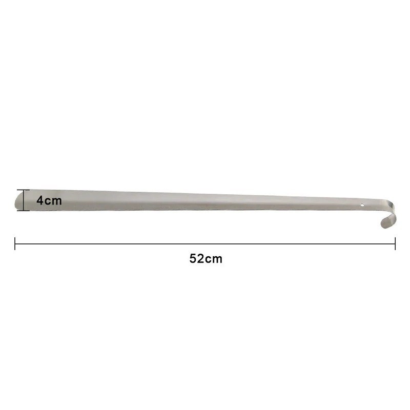 52cm Extra Long Handle Shoe Horn Stainless Steel Metal Shoes Remover