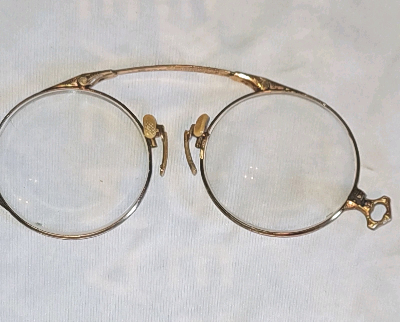 Antique Streamline 12kgf Pince Nez Spectacles