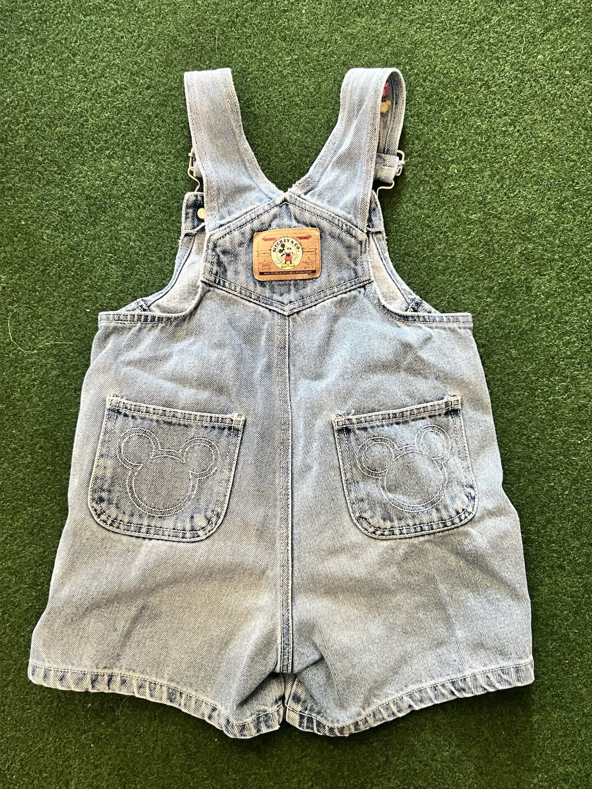 5T Vintage Embroidered Minnie Mouse Overall Shorts