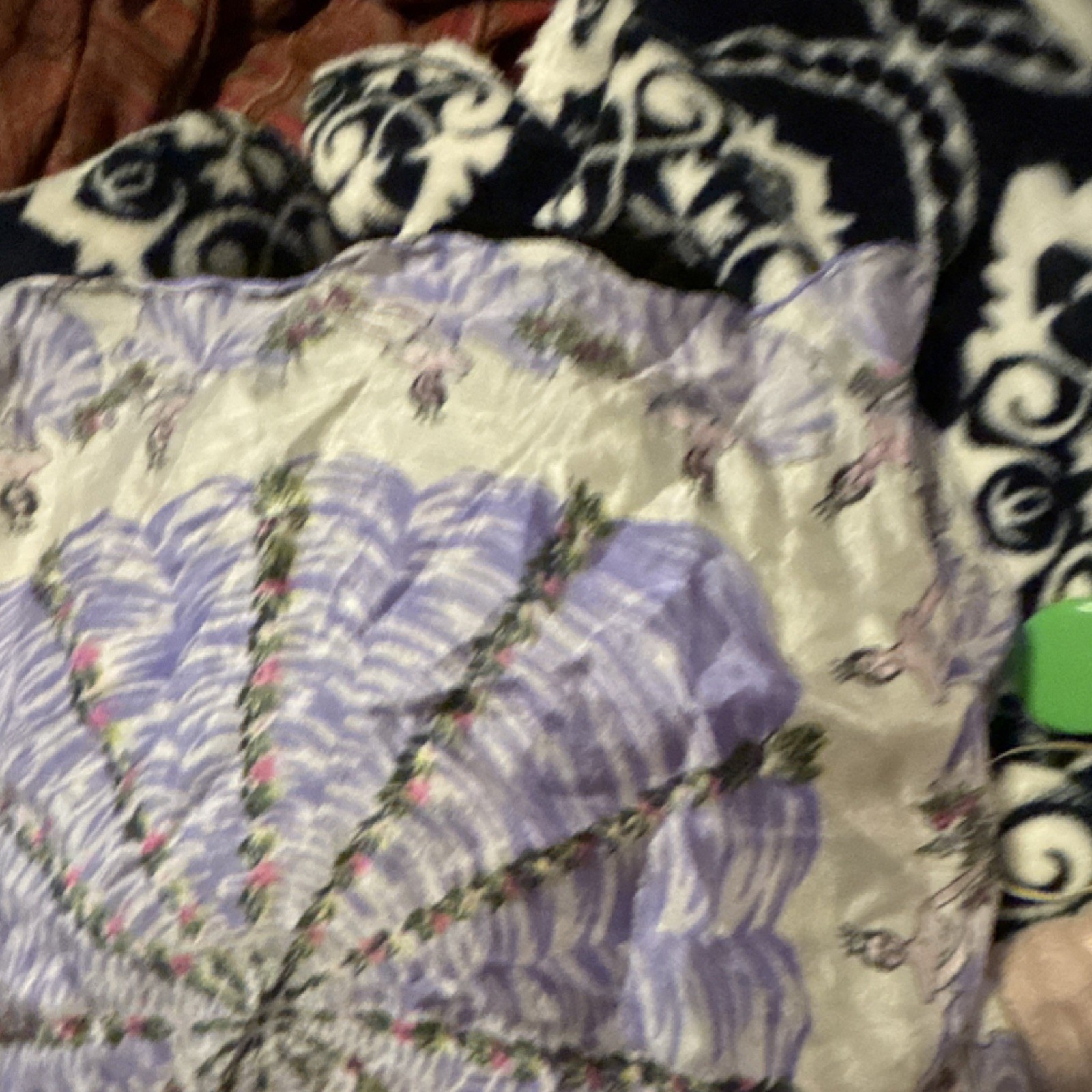 Vintage Ballerina Floral Handkerchief Silk 17 inches