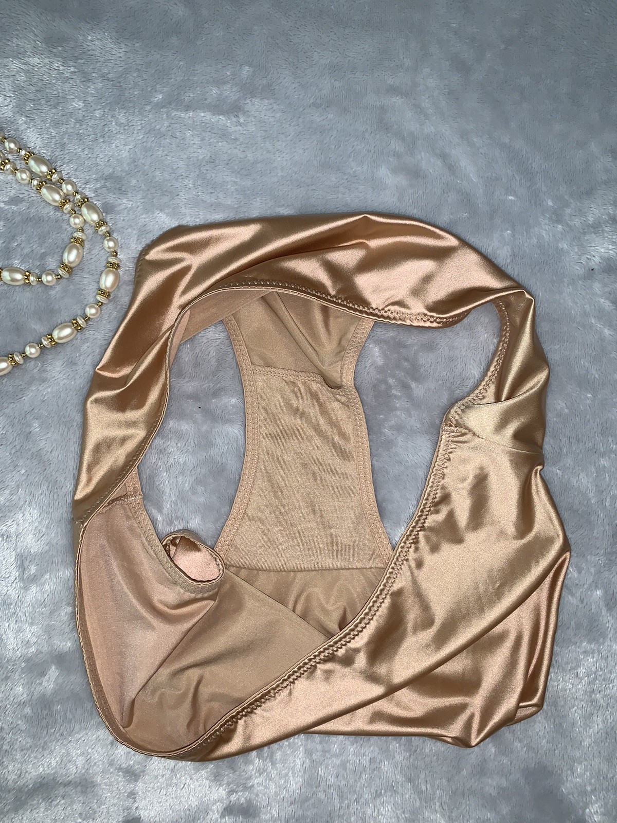 NEW Glossy Secret Stretch Satin XL 8 Hi Cut Bikini Panties SILKY!! 2nd Skin