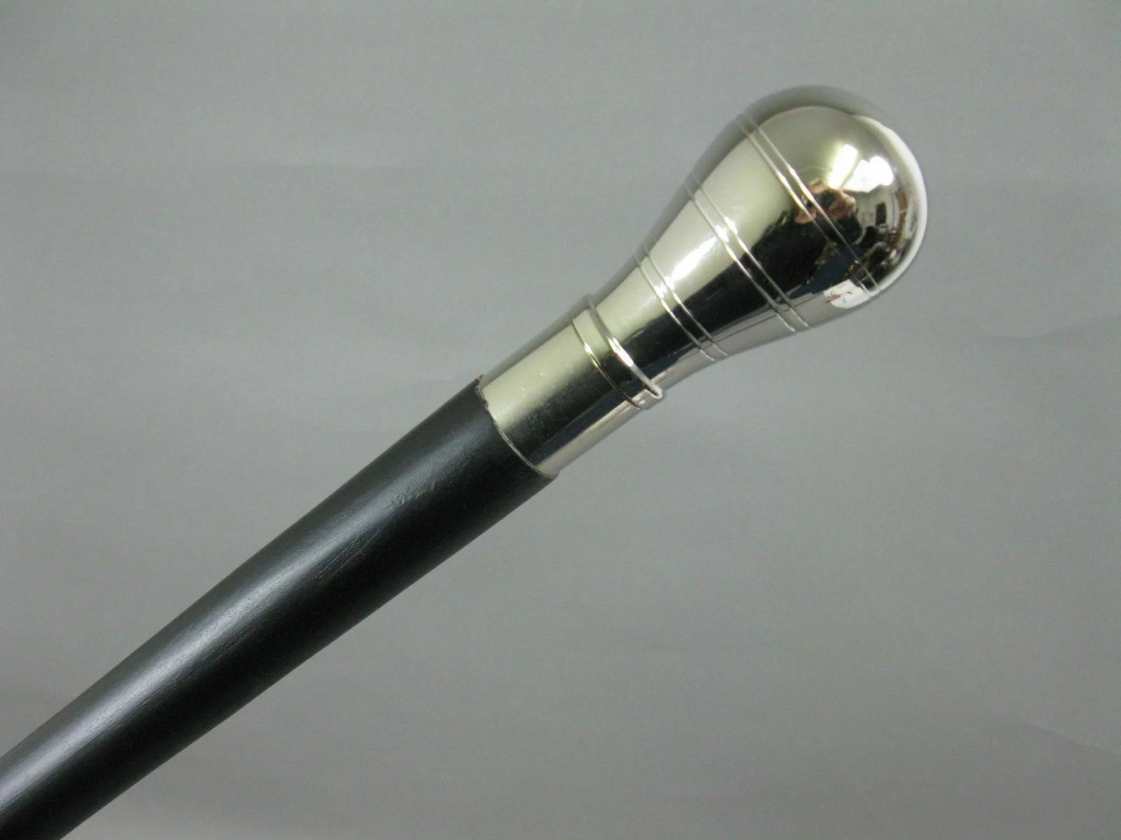 ANTIQUE STYLE VINTAGE SILVER HEAD BRASS VICTORIAN HANDLE Walking STICK cane Gift