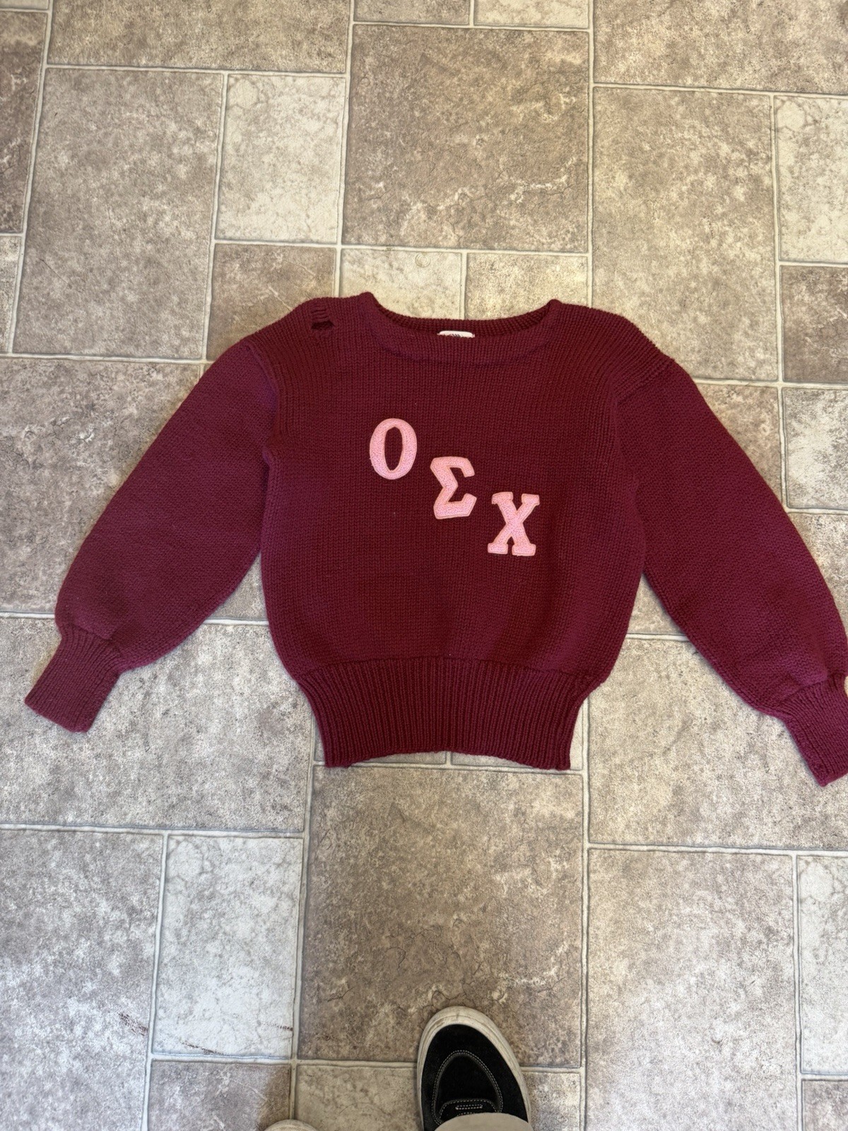 Vintage sorority knit sweaters 60s/70s has holes