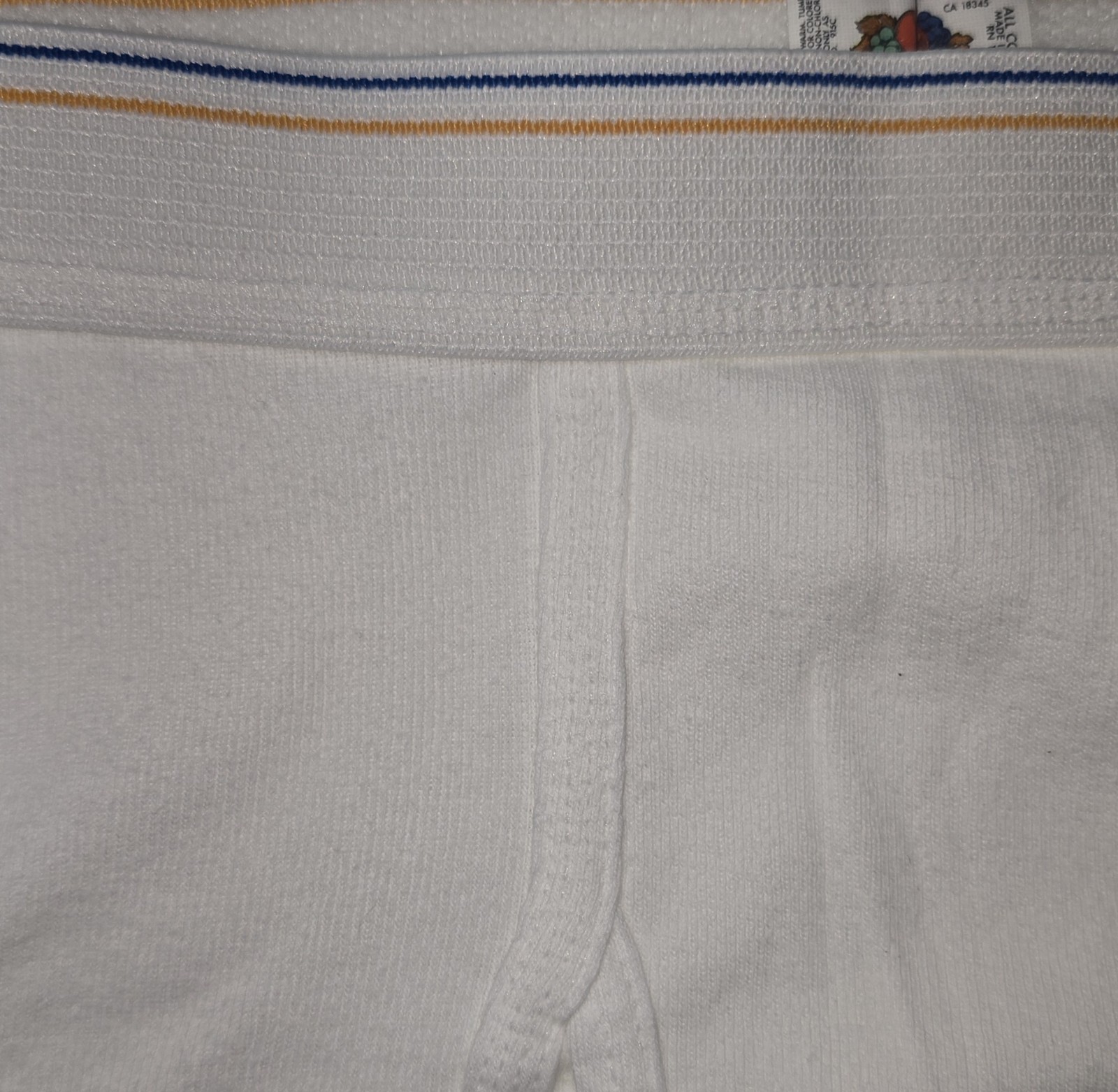 Vintage 1980s Fruit Of The Loom White Briefs Underwear Mens Sz Small 30-32 USA