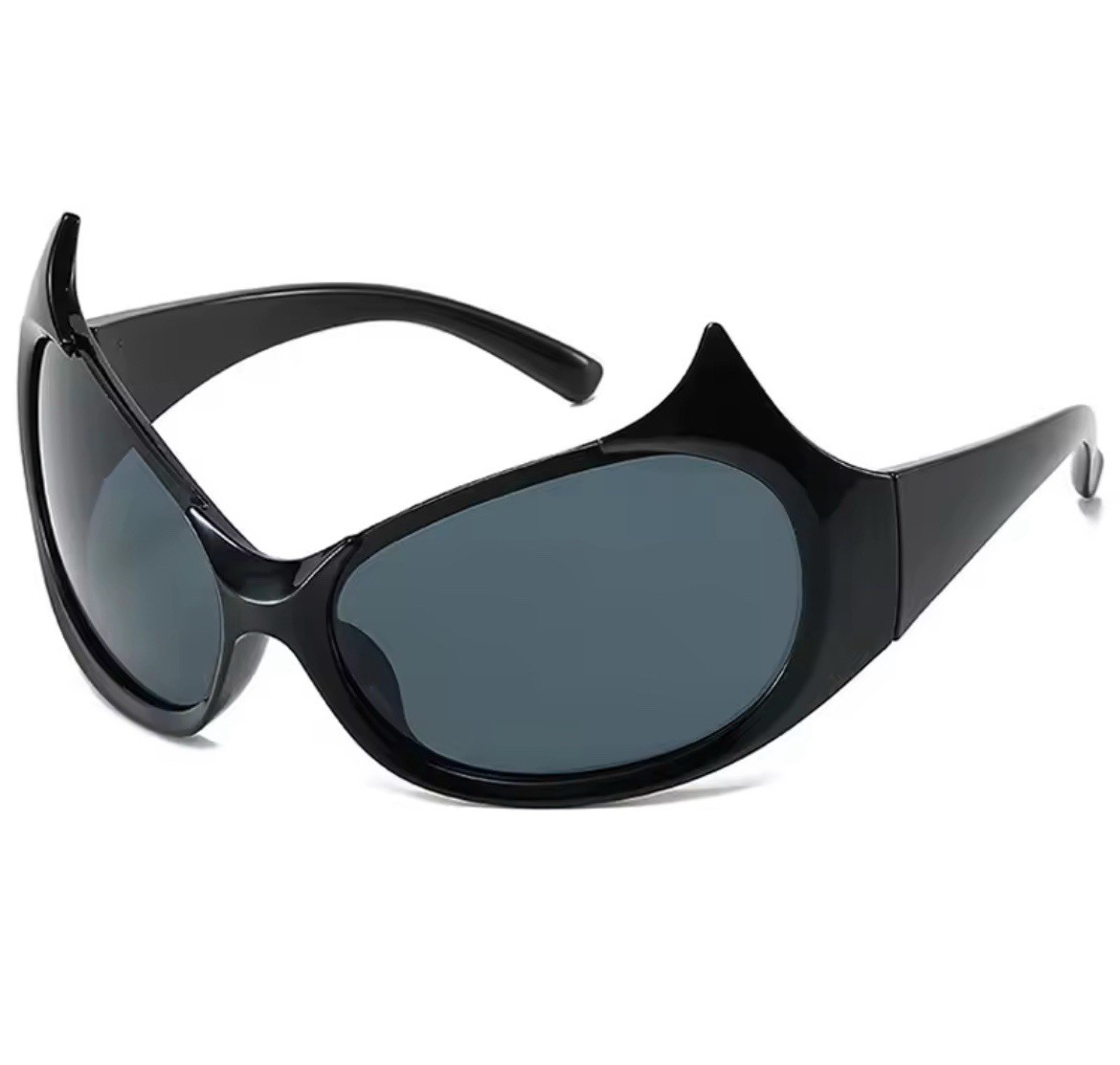 Cat Eye Sunglasses Women Men Vintage Brand Personality Design Horn Deamon