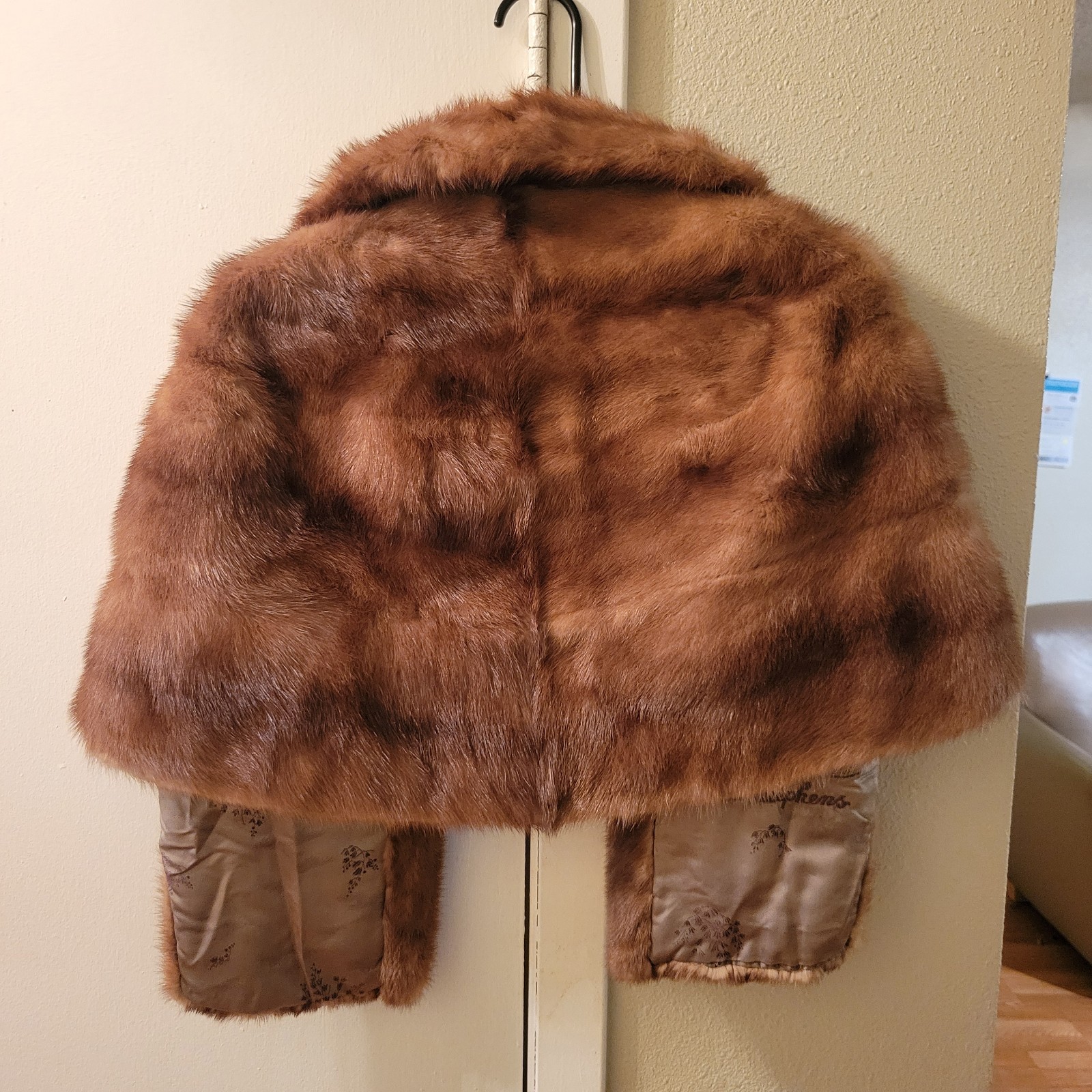 Vintage Palais Royal Genuine Mink Fur Stole Jacket Shrug Bolero – Mid Century…