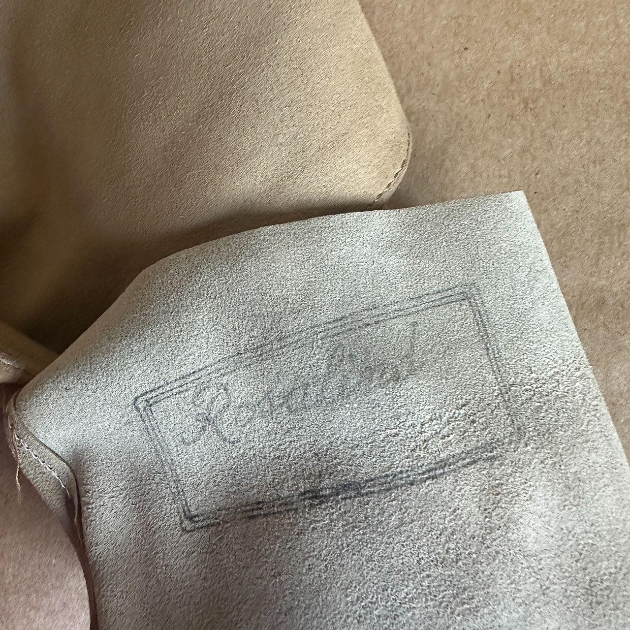H.P. Watson Vintage Suede Beige Rosalind gloves size 6/1 small unlined 13in long