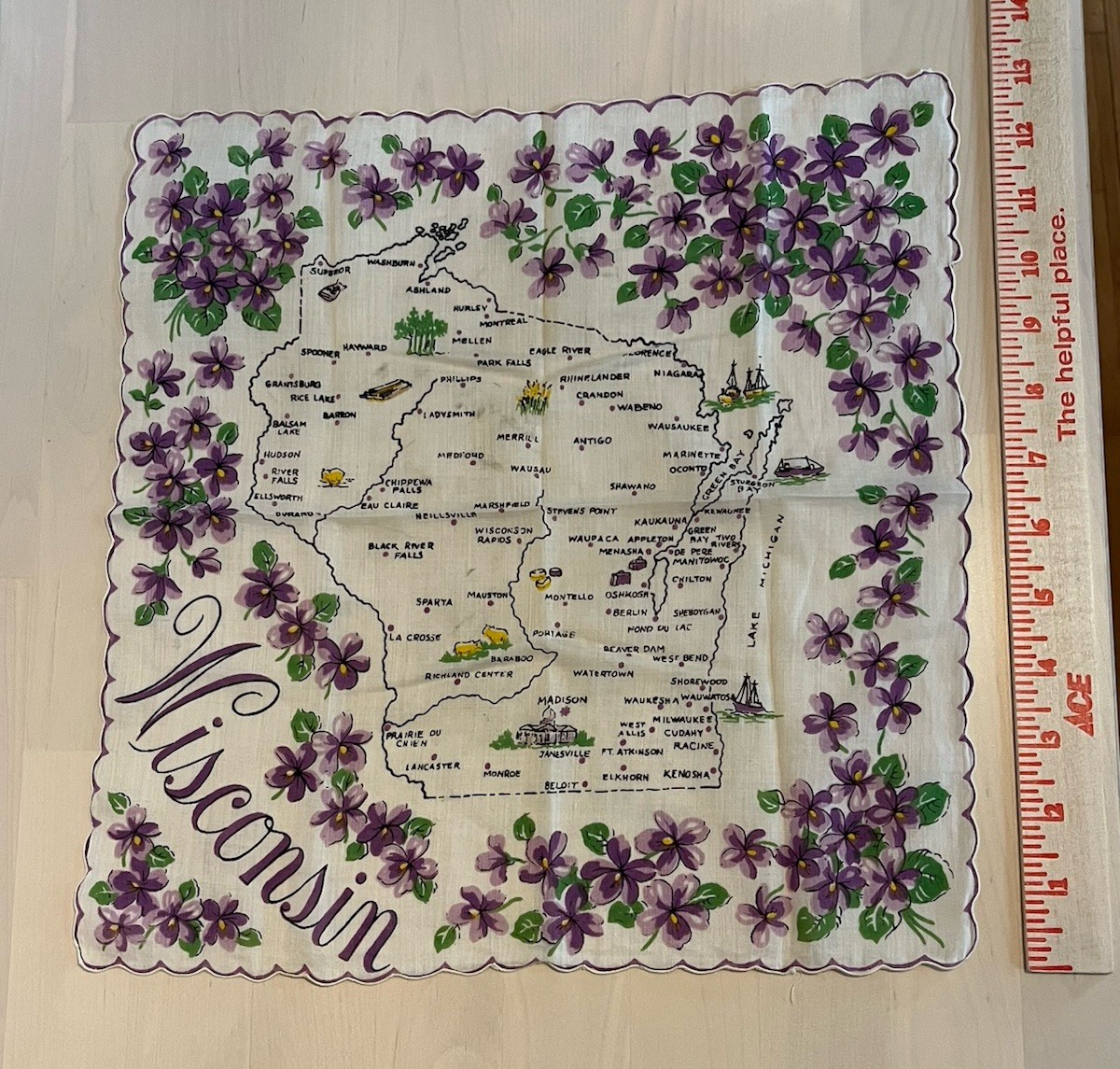 Lot of 5 Pretty Classic Vintage Women’s Handkerchiefs Hankies Floral Butterflies