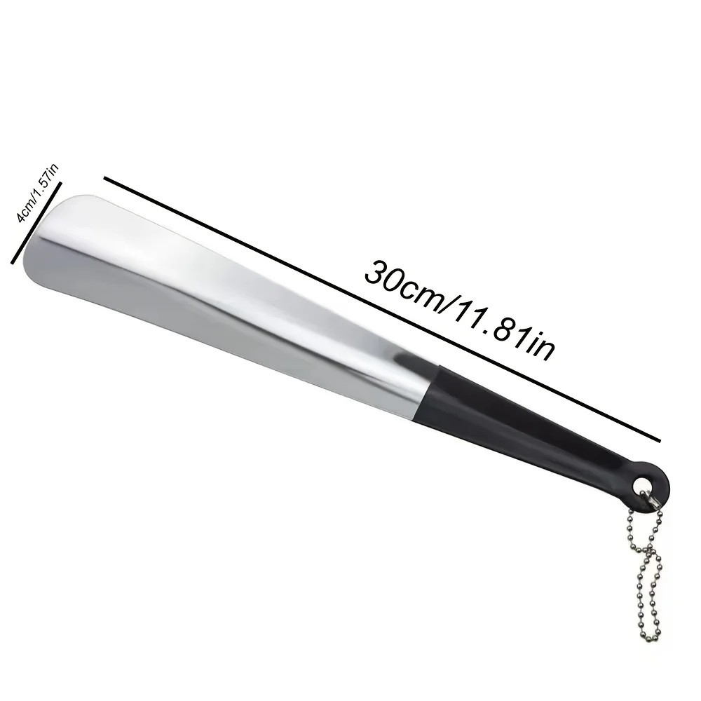 Long Handle Shoe Horn Stainless Steel Metal Shoe Helper Shoes Remover Shoehorn