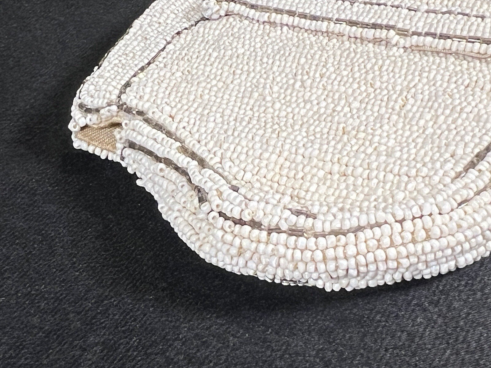 VTG 1930’s Small Hand Beaded Handmade Purse Made In Czechoslovakia