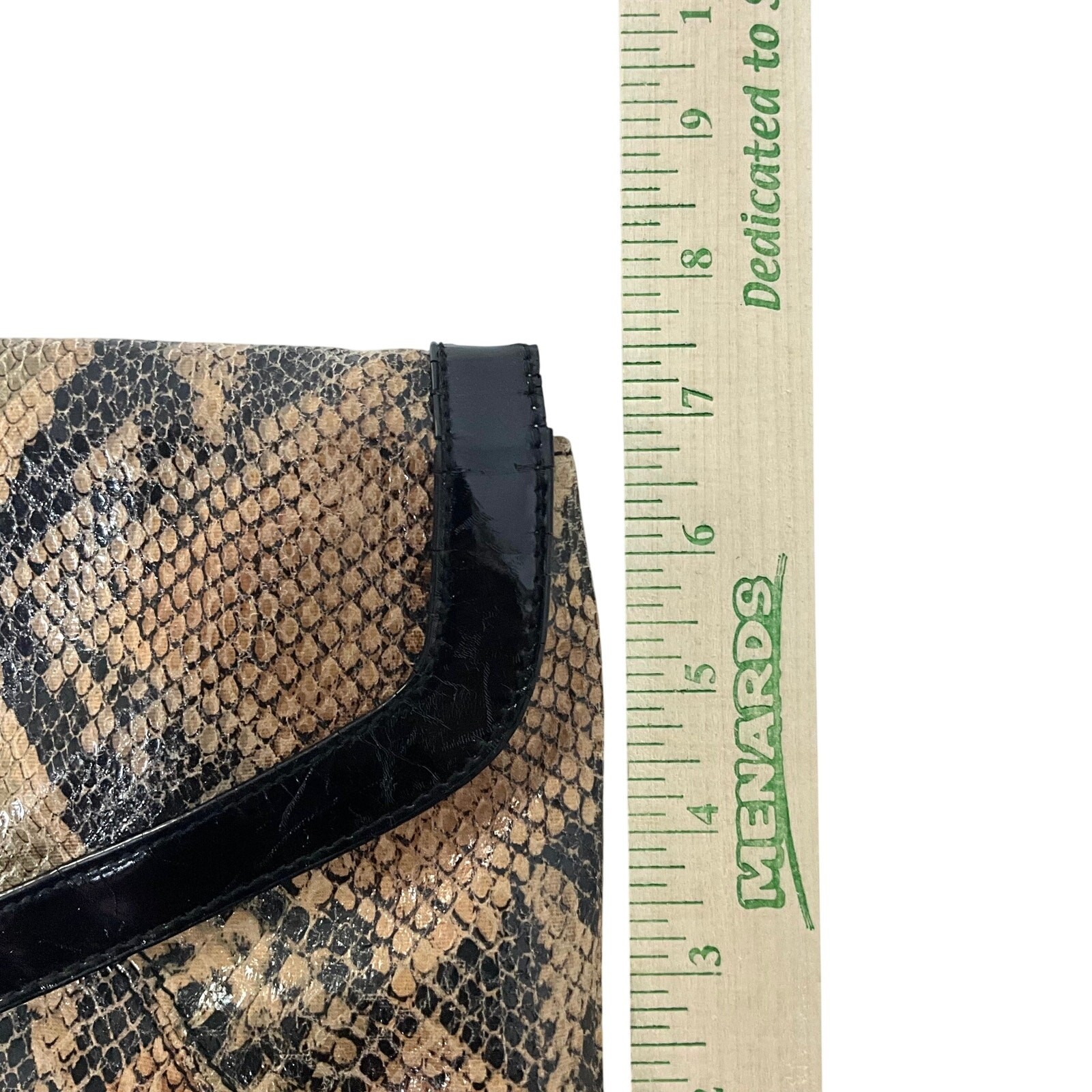 Vintage Multicolor Snakeskin Clutch Purse: 90s, Y2K