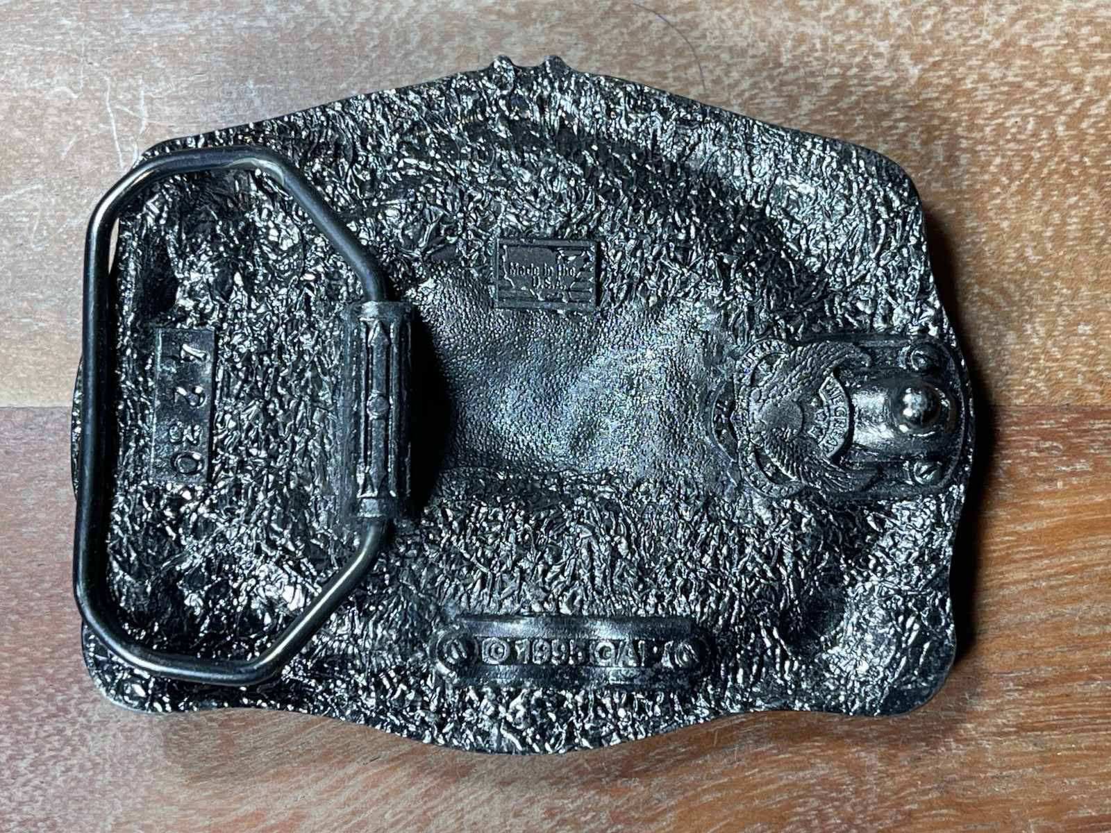 Vintage 1993 Brass Belt Buckle Skull Sworn To Fun Loyal To None Made In USA