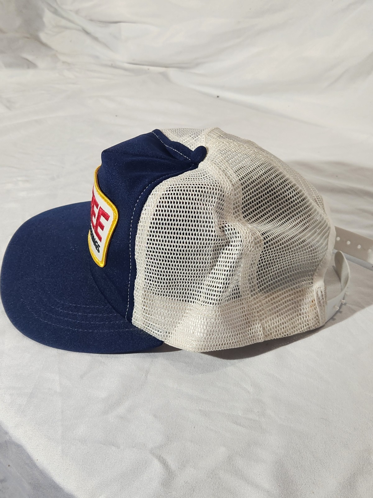 Vintage FRAZEE PAINT & WALLCOVERINGS Mesh Snapback Blue White Trucker Cap Hat