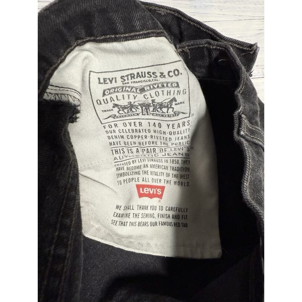 Vintage Levis Jeans Womens 13 JR (Fits 27×30) Black 512 Slim Tapered Denim 90s