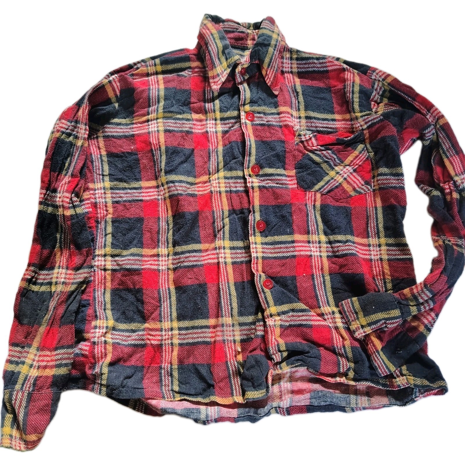 Bundle Lot Of 9 Vi11.ntage 1970s Boys Button Up Shirts Western Flannel Reseller