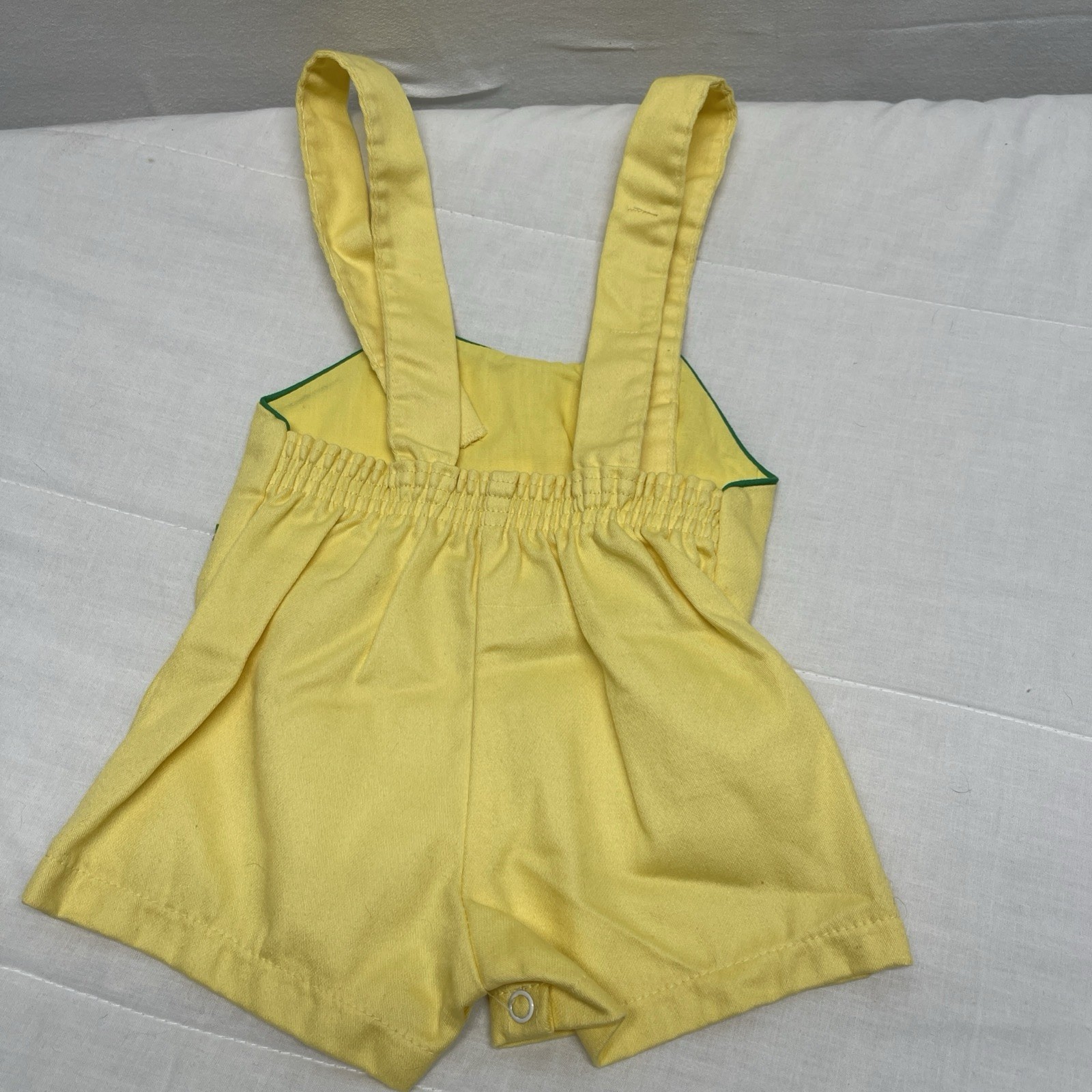 Thomas Yellow Polyester Cotton Turtle Romper Vintage Sz 12 Mths One Piece Unisex