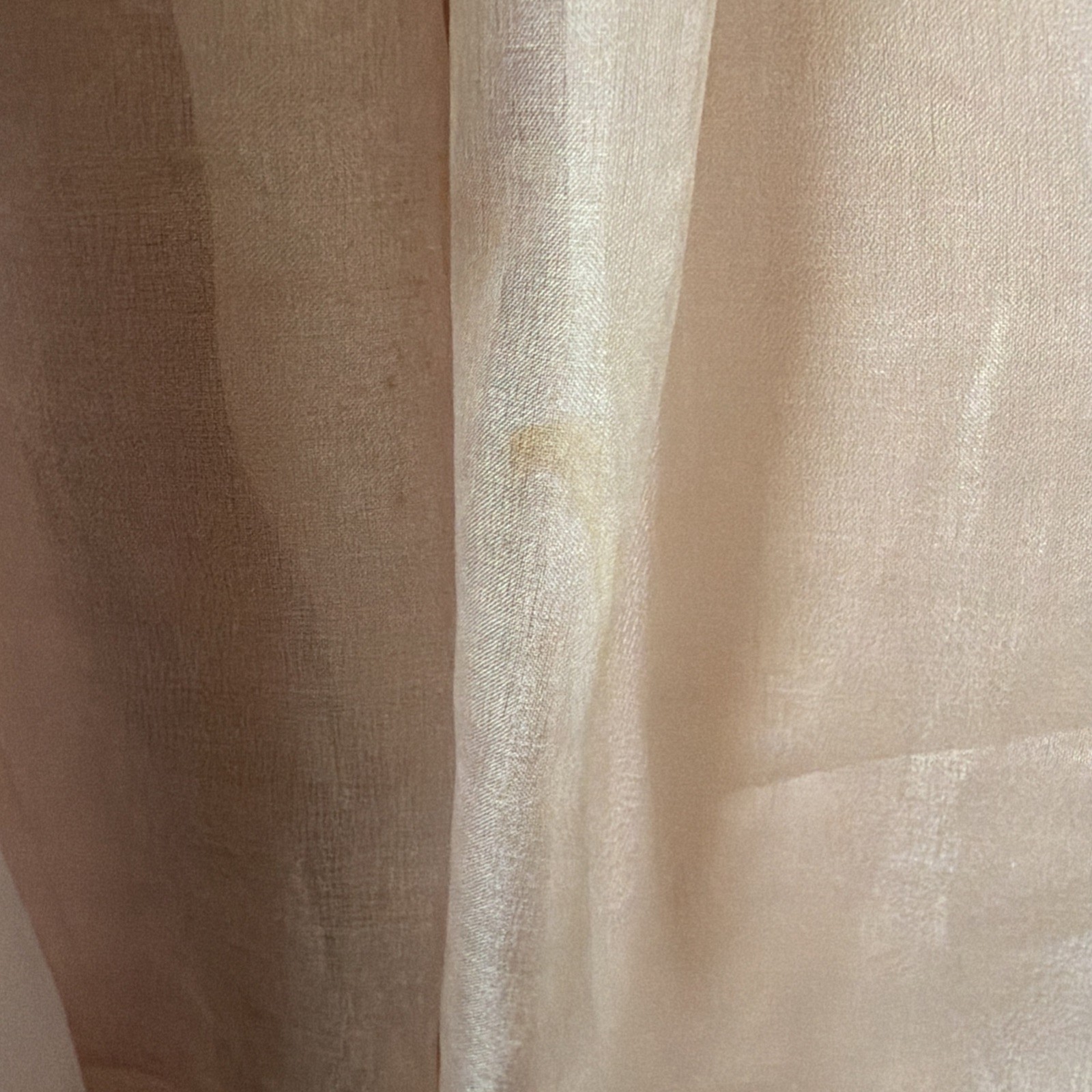 Vintage 1950s Elinor Gay Pink Chiffon Organza Button Up Belted Party Dress