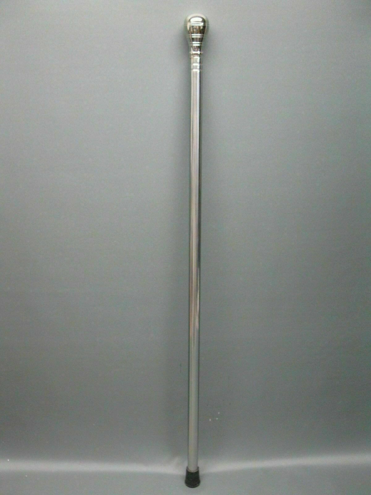 Stainless steel Round Head Walking Stick Hiking Cane 94cm Handmade Gift Unisex