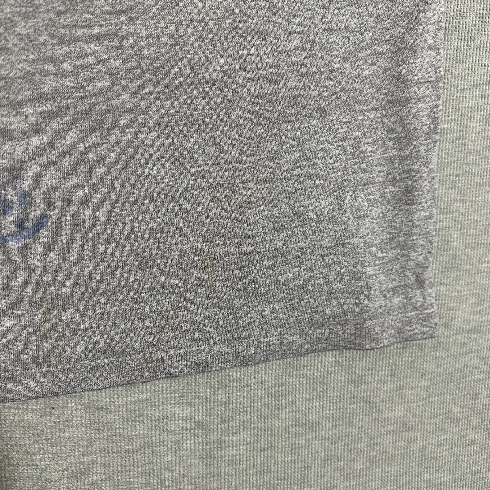 Vintage US Army PT Training T-Shirt Gray Heather Single Stitch Large to XL