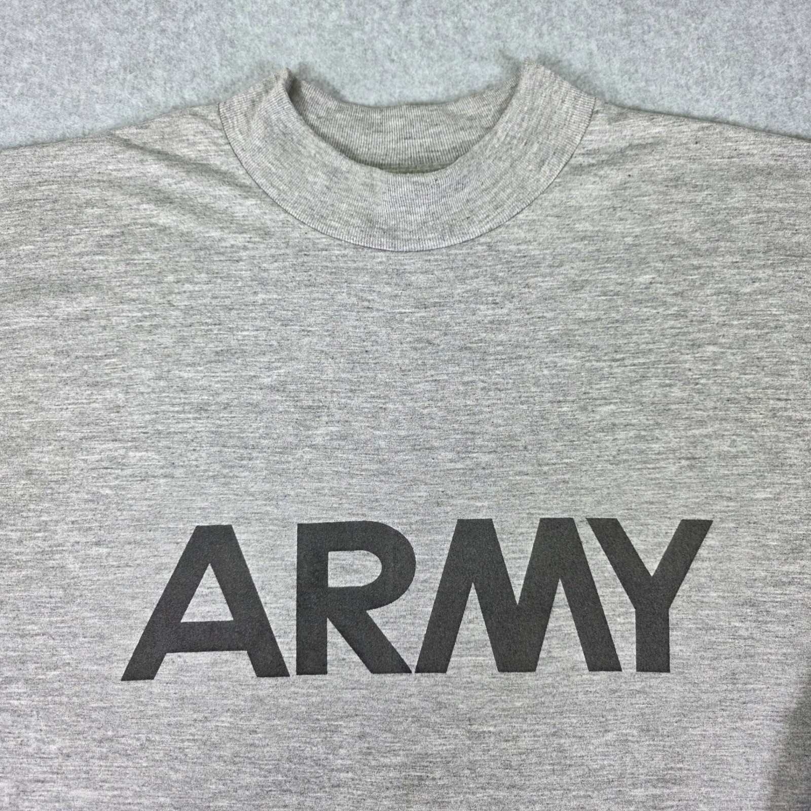 Vintage AKWA TEK US Army Long Sleeve Shirt Men’s Medium Military Gray USA Made