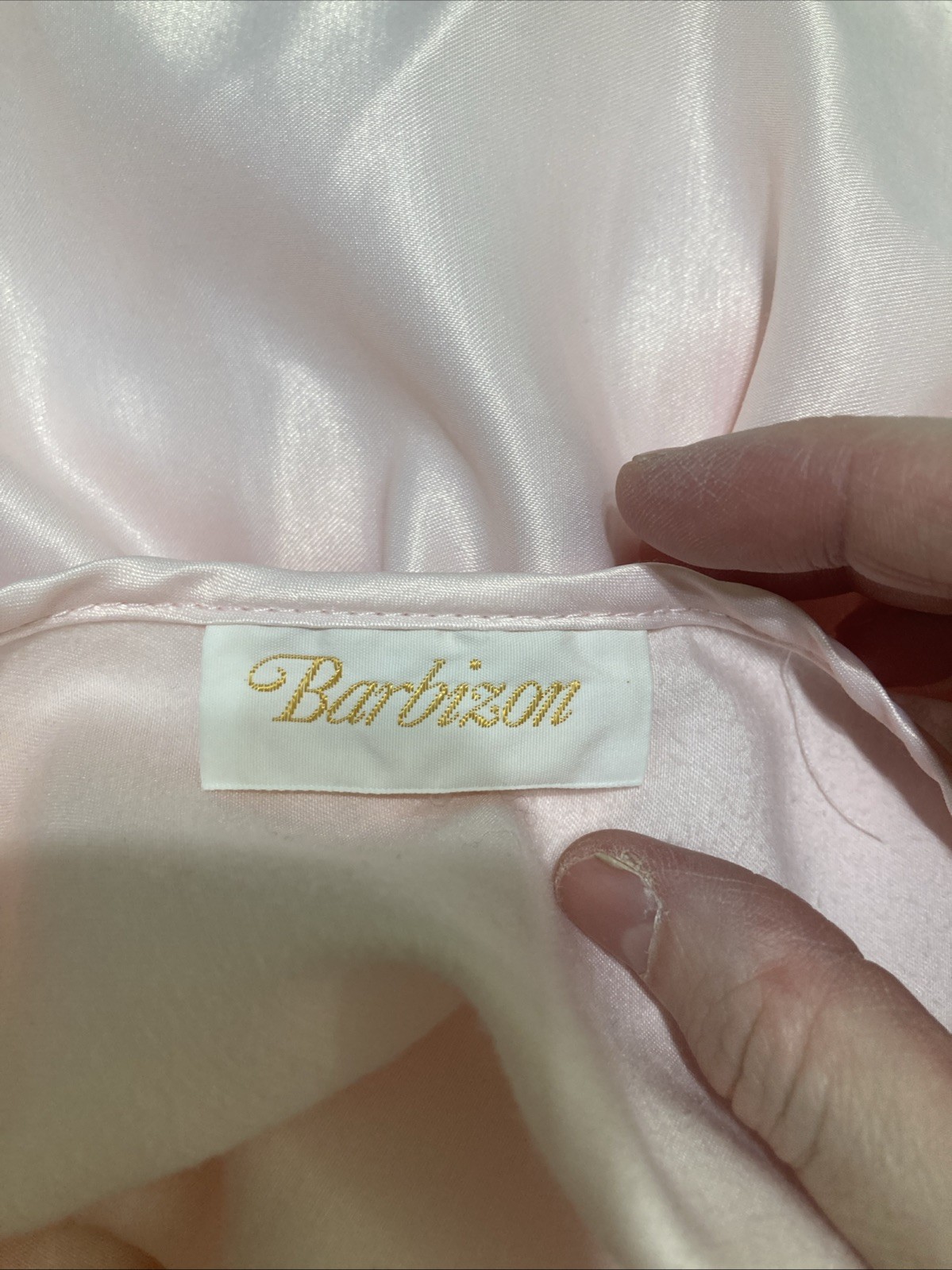 VTG 80s Barbizon Pink Pajama Set L Babydoll Top Pants Embroidered Lace Coquette