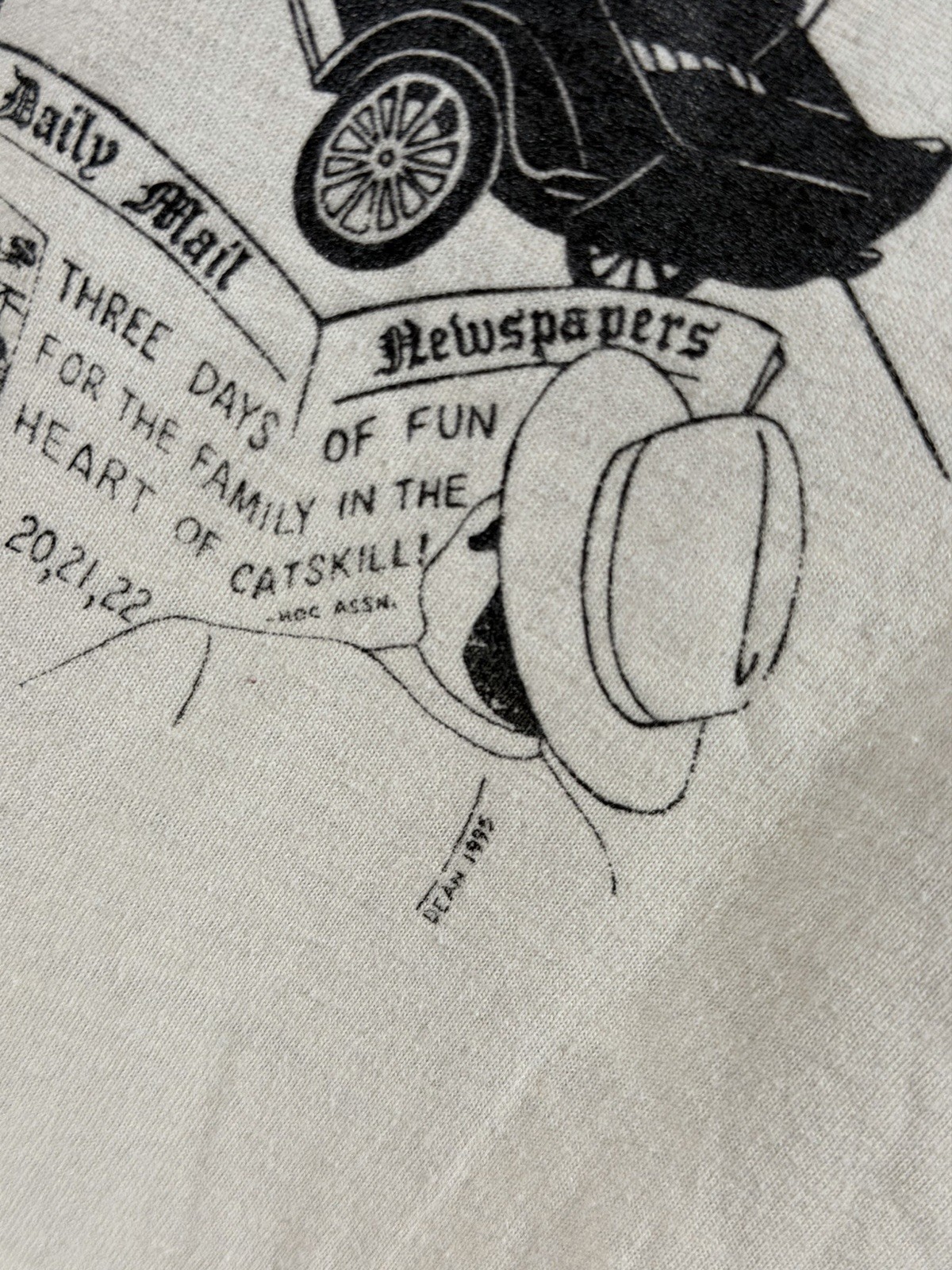 1995 Vintage New York Catskill Grunge Punk Single Stitch Tee L