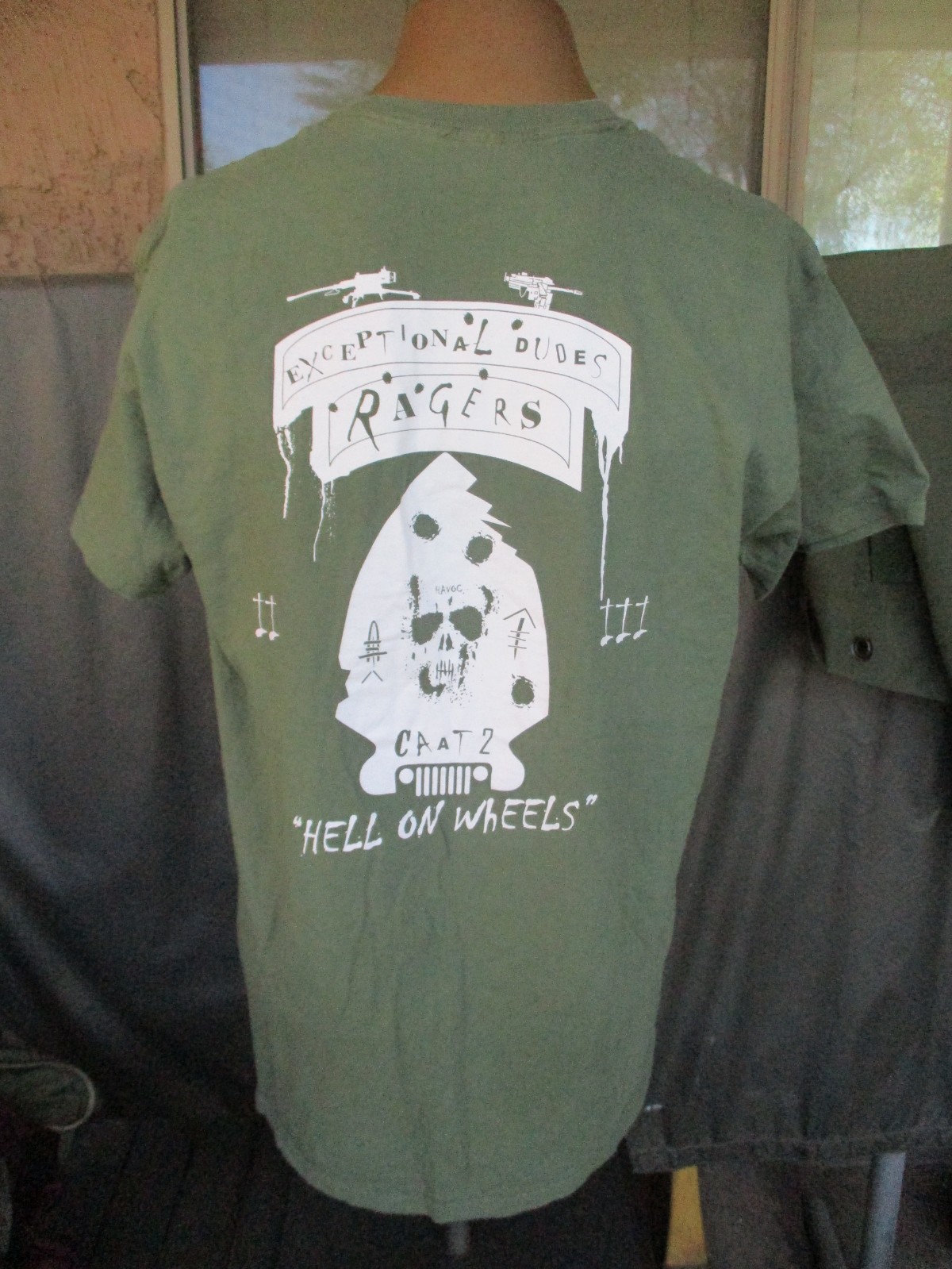 2/3 Marines, USMC, HELL ON WHEELS, CAAT 2 RAGERS Unit PT T-Shirt #1