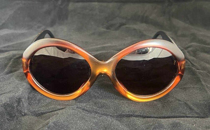 Vintage 80s Christian Dior Sunglasses Greta 12Y Optyl Gold Brown Austria 54mm