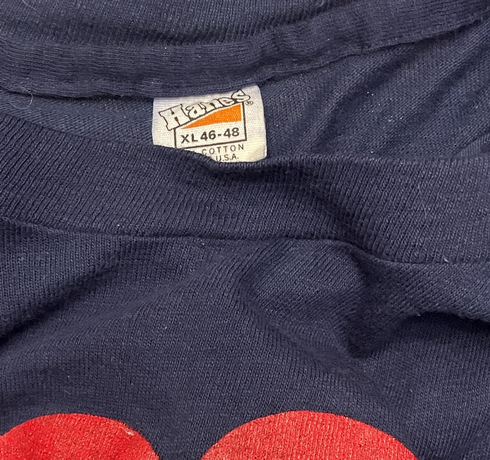 Vintage 70s Yes We Can navy blue T-shirt size M