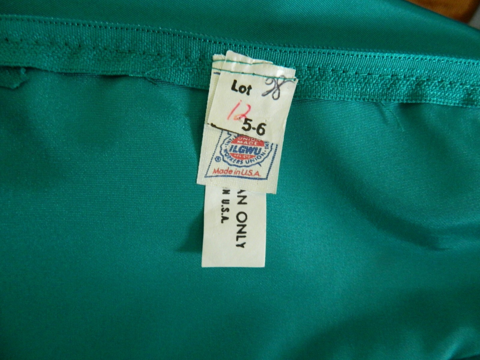 Vintage Green Bow Front Yoke Prom Special Occasion Midi Dress sz 5-6