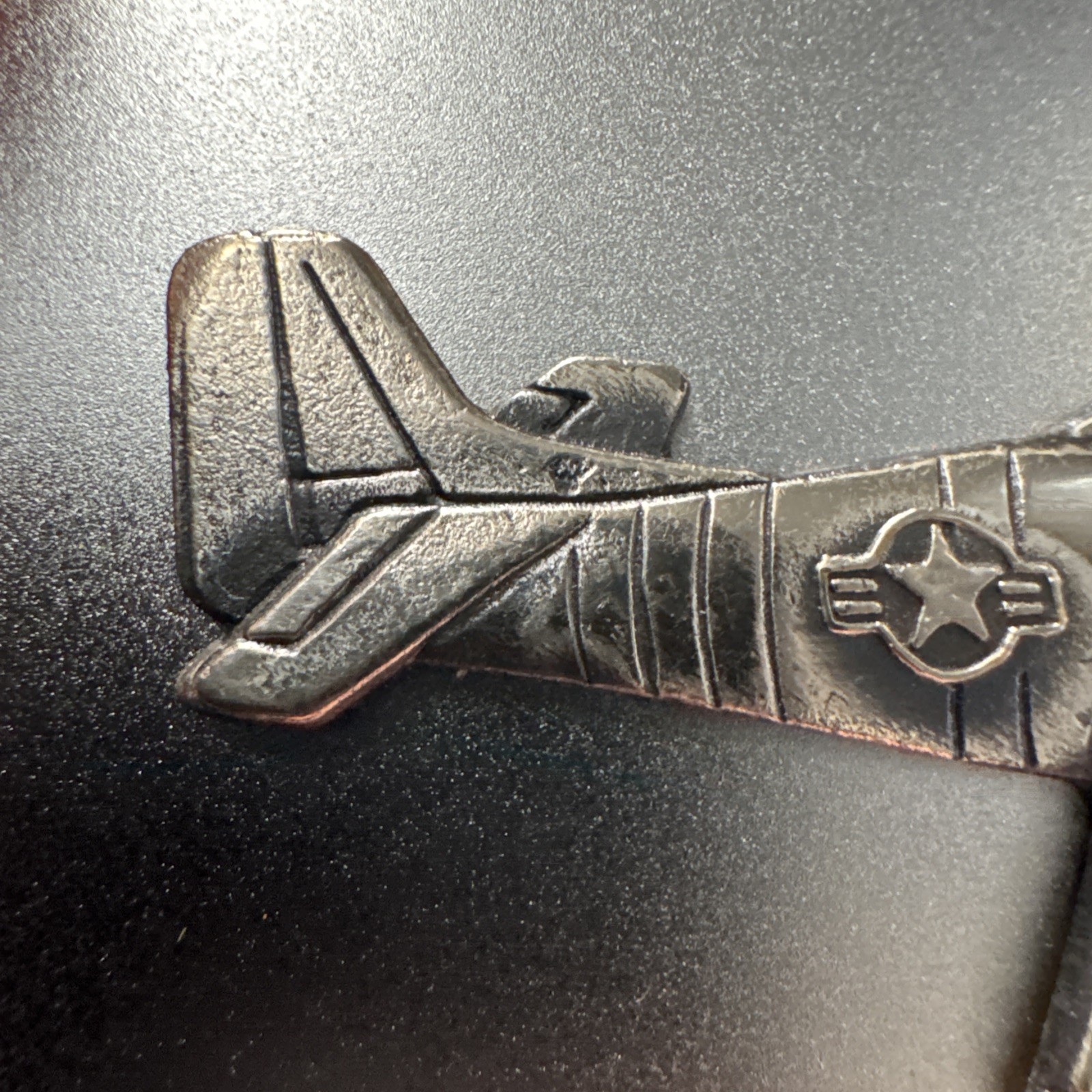 Vintage Jet Airplane Metal Belt Buckle Raised 3d Model Fast Free Shipping #11