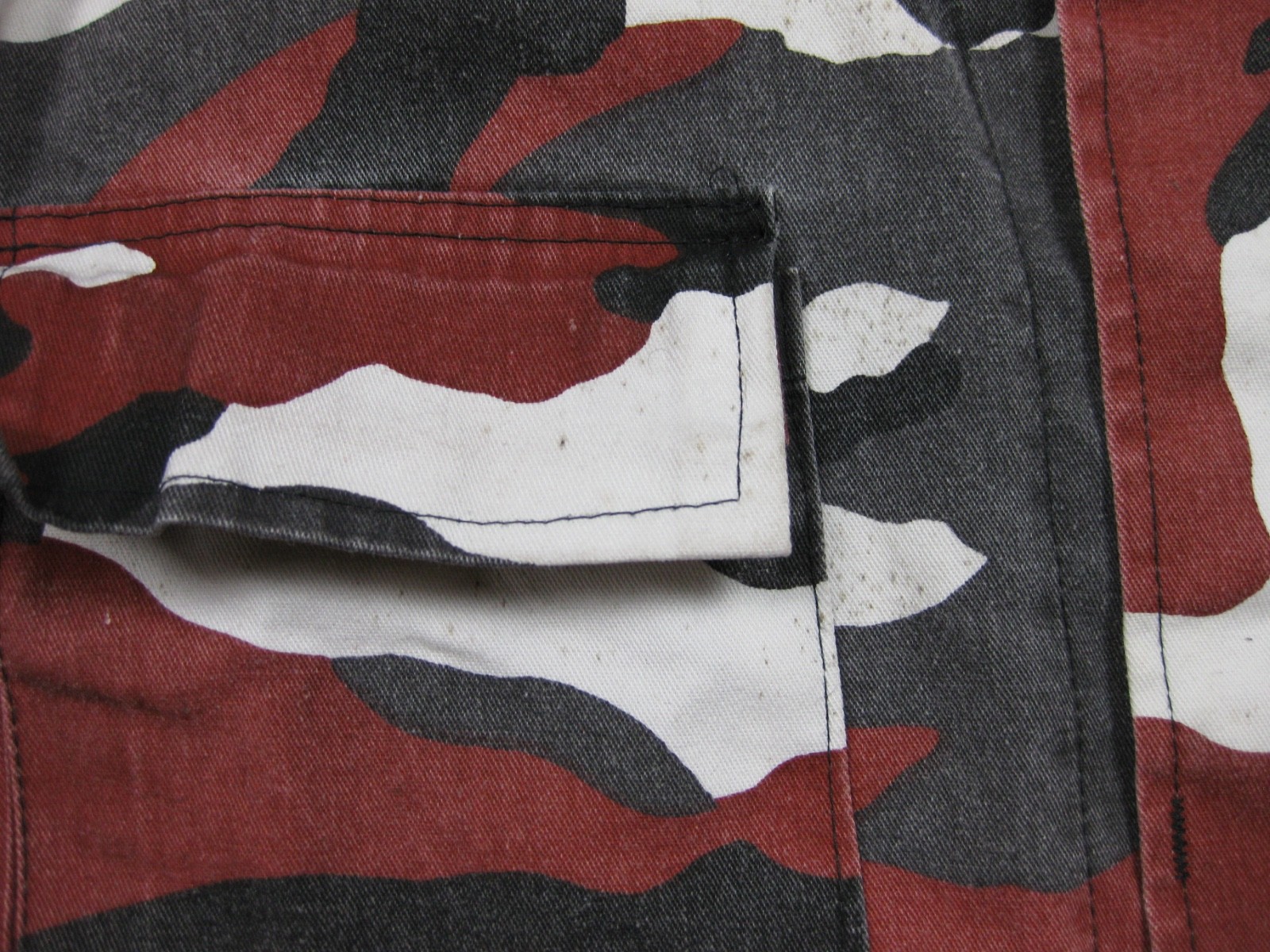 Army Shirt US BDU Combat Jacket Original Red Urban Camo Military Fancy Dress Top