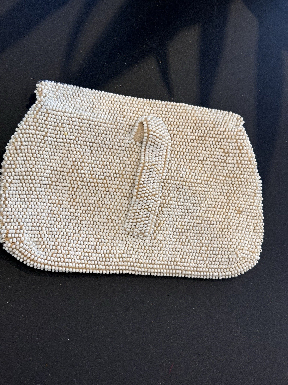 vintage Art Deco beaded clutch bag from Czechoslovakia