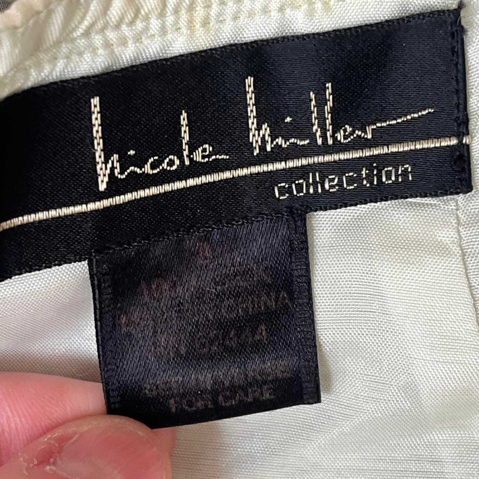 Vintage Nicole Miller Collection Skirt size 6 Y2k silk maxi