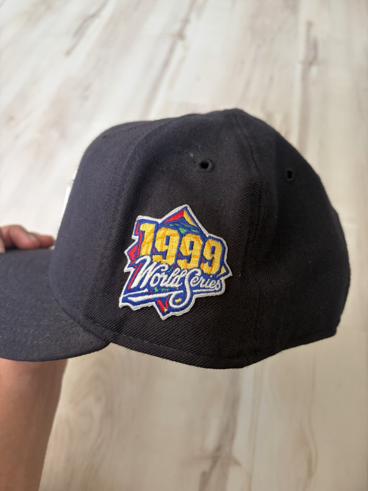 Vintage Made In USA New Era 59FIFTY New York Yankees 1999 World Series Hat MLB