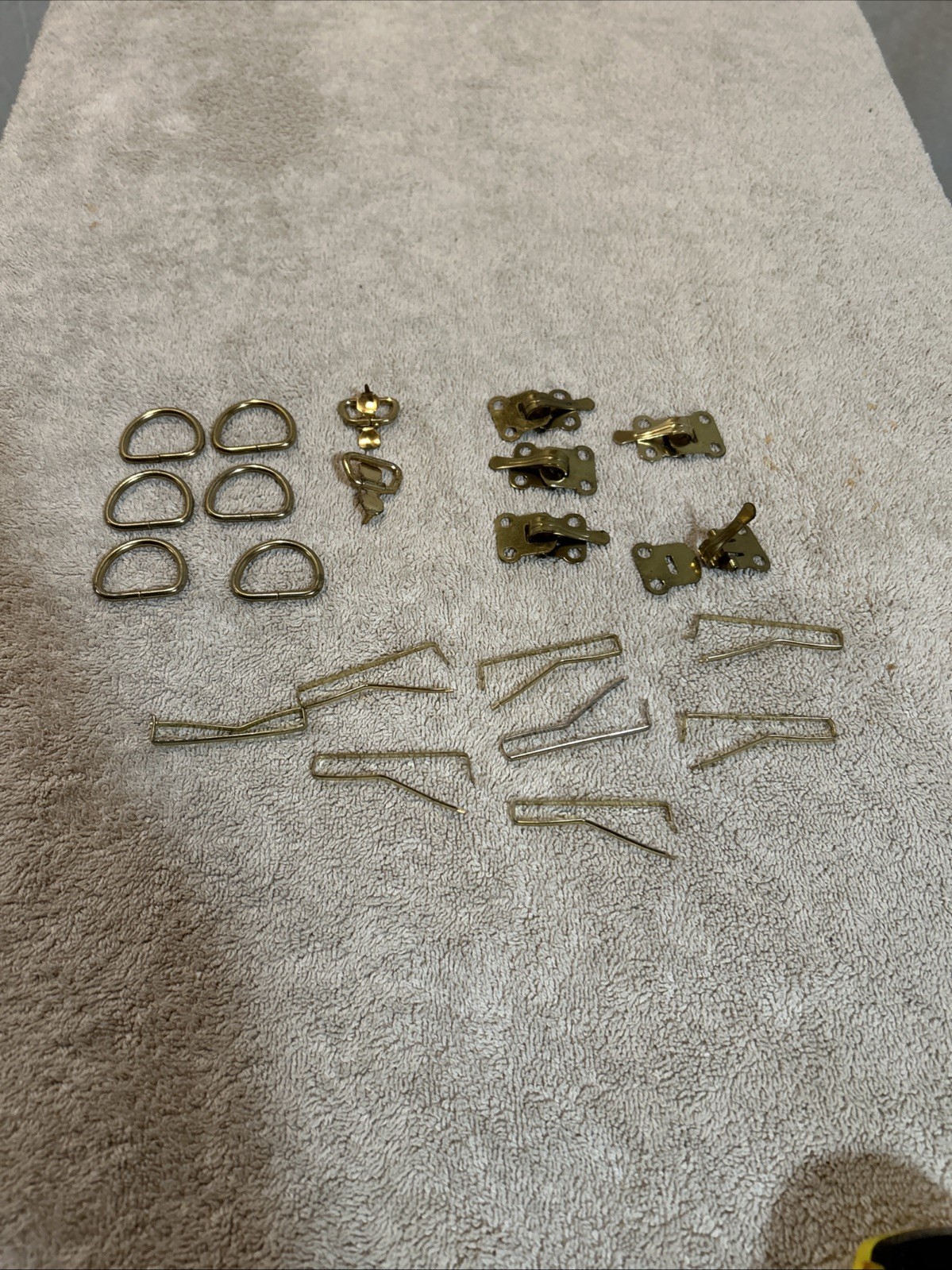 vintage Assorted Leather Crafting Fasteners 3.5ozs