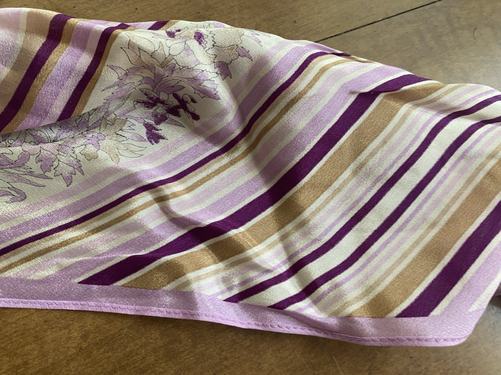 Vintage Lot of 4 Scarves Silk & Polyester Blends India Oscar De La renta Mixed