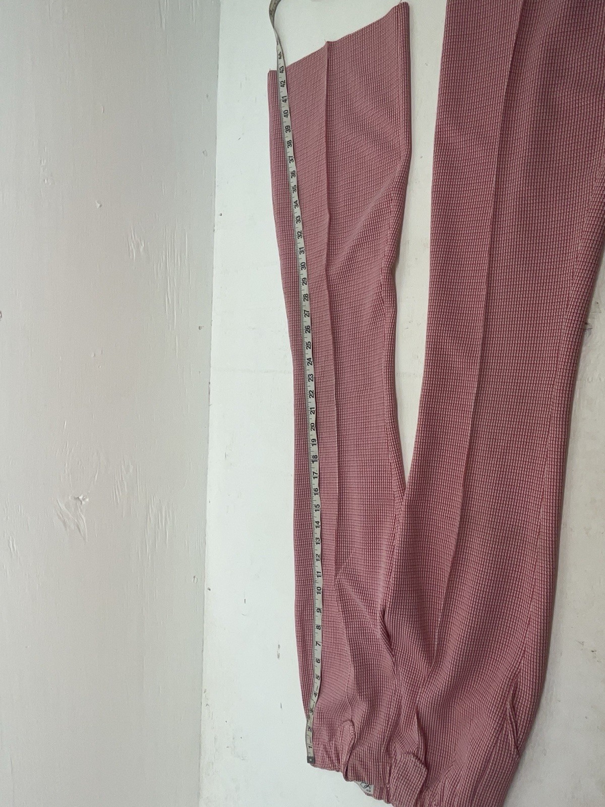 New Vintage Red Checkered Dickson Jenkins Polyester Pants #534 VV-71