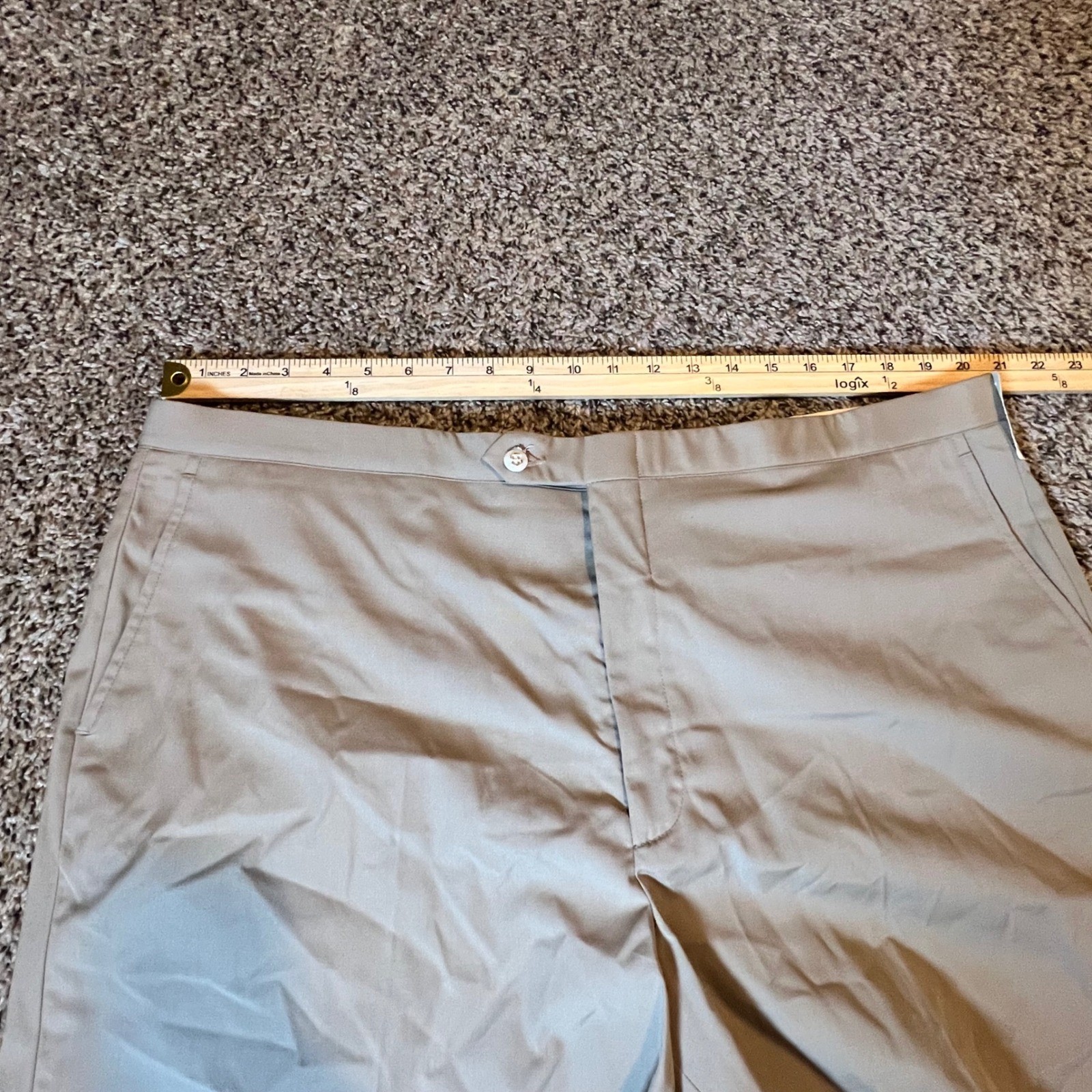 Sansabelt Golf Mens Khaki Beltless Shorts Size 42 Vintage New With Tags Tan