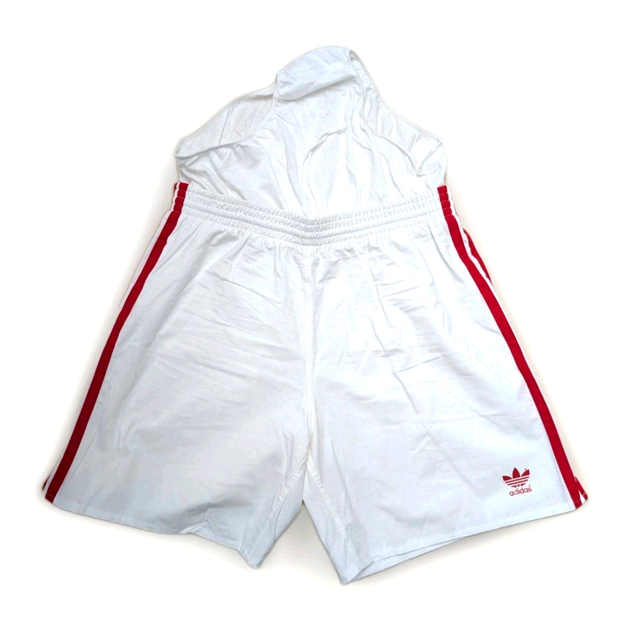 Adidas Cotton Shorts D6 Football Gym Pants Vintage Retro White Sports Running Gym