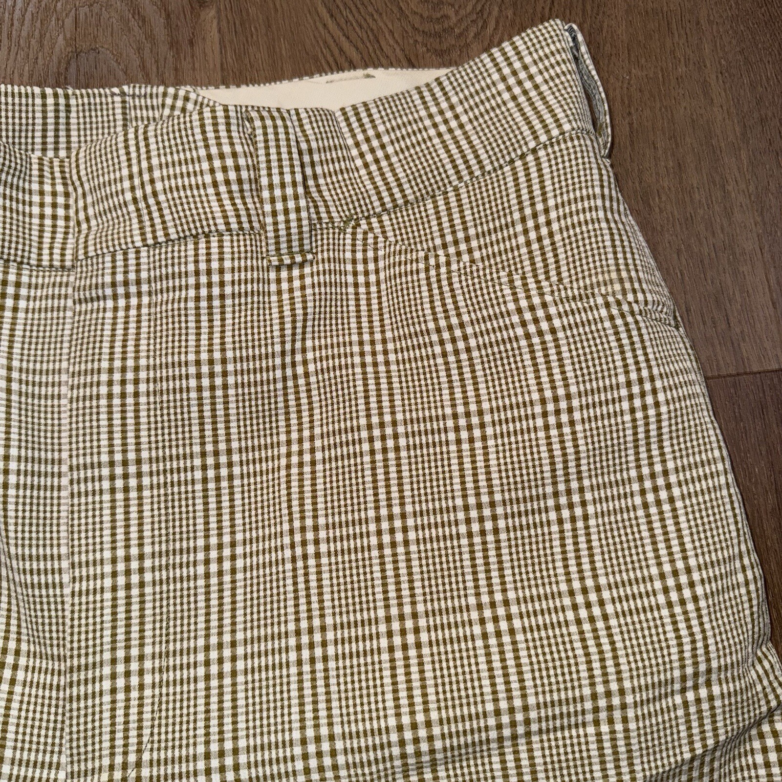 1960s Pants Mens Vtg 60s Madmen Rat pack Disco Plaid Polyester Mod MCM 35 27