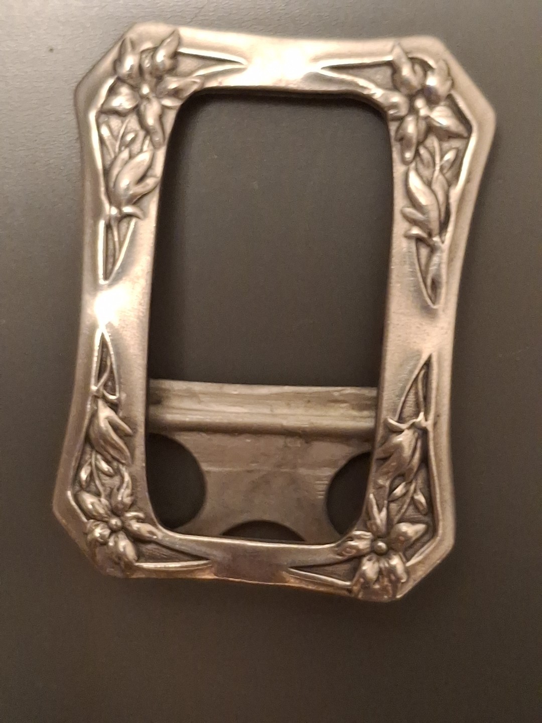 Elias Fine Pewter Art Nouveau Design 180L Belt Scarf Buckle Vintage HTF