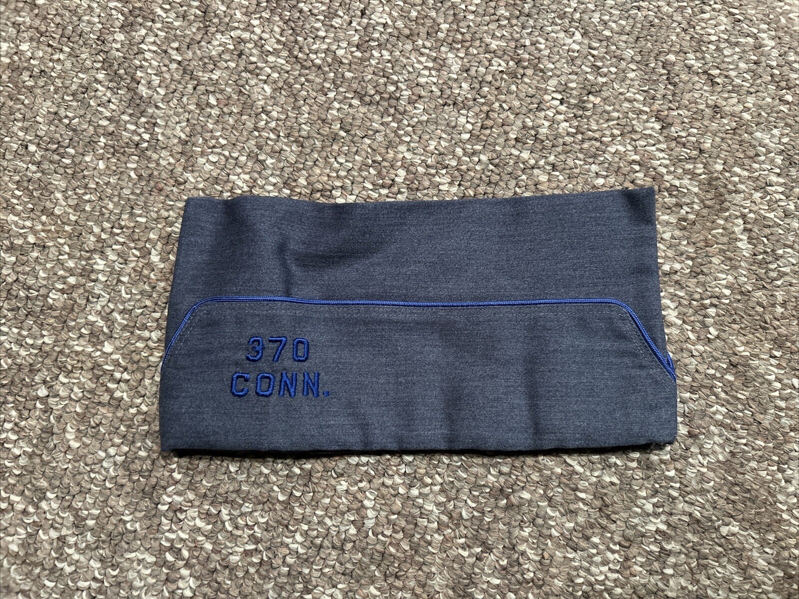 Vintage American Legion Gray Wool Uniform Hat Sz 71/8 Post 370 Connecticut 40/8