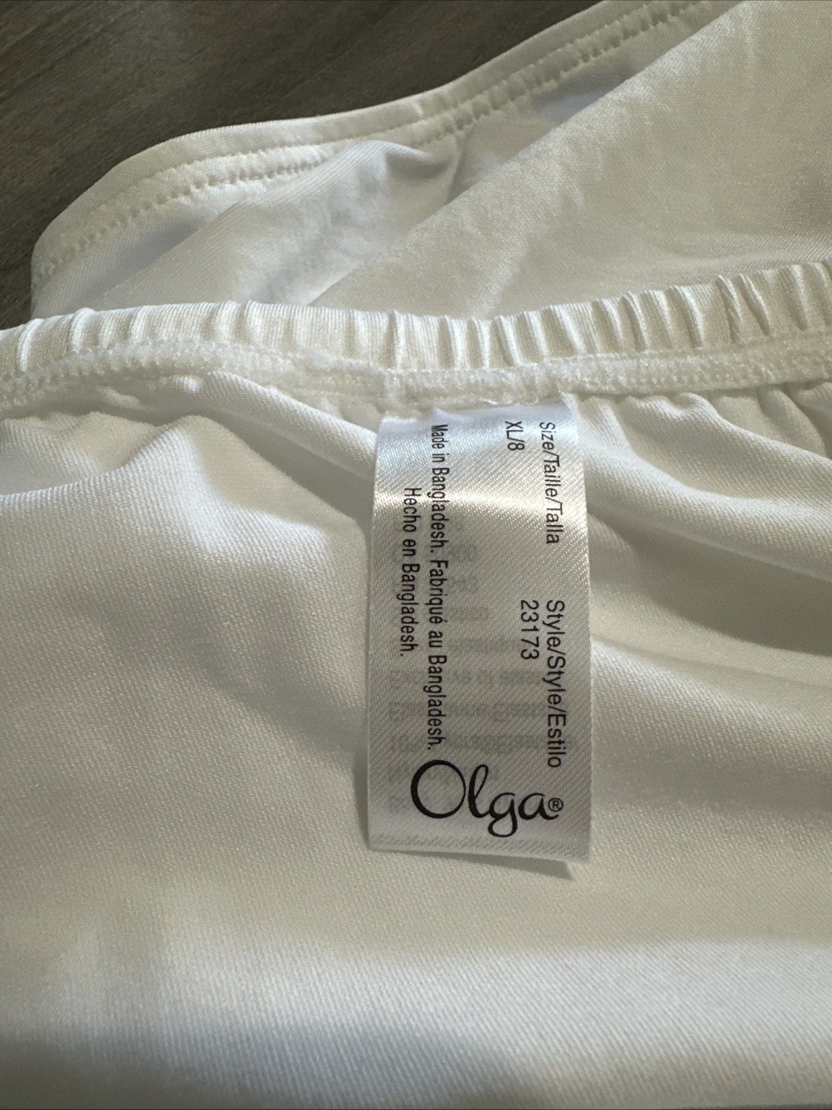 NWT OLGA Without a Stitch White Silky Smooth Comfort Brief Panties 3 Pairs XL/8