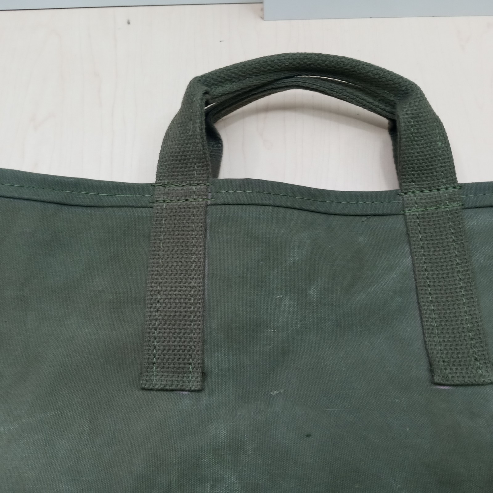 Vintage US Upcyled Duffle Bag Tote Coal Bag made with Retired US Military Duffle