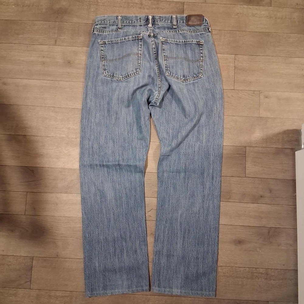 Mens vintage slim blue jeans 100% cotton streetwear grunge workwear biker