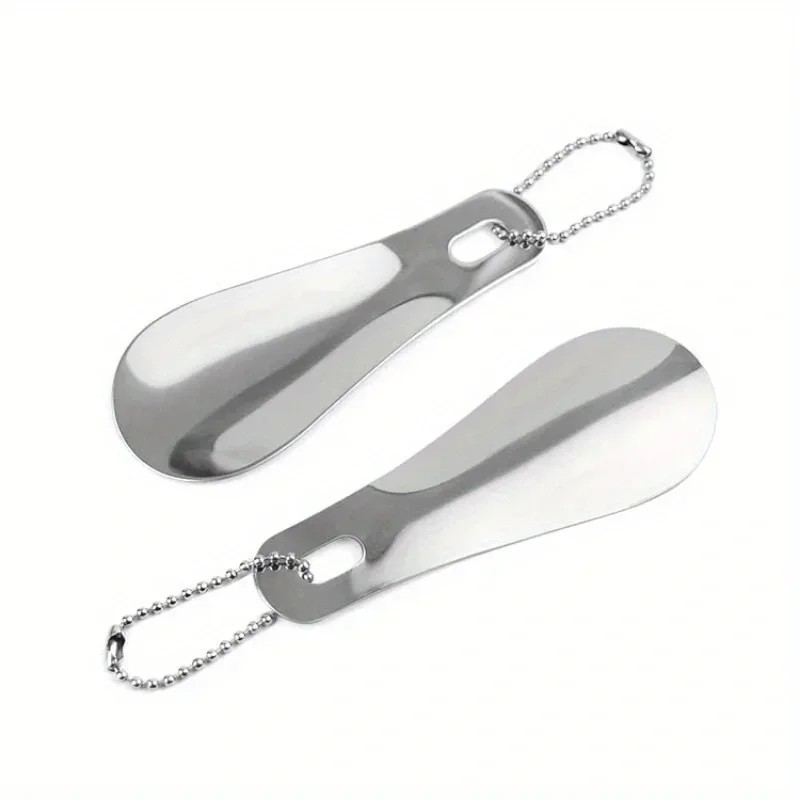 Stainless Steel Metal Shoe Horn Portable Small Shoehorn Helper Travel Home Use